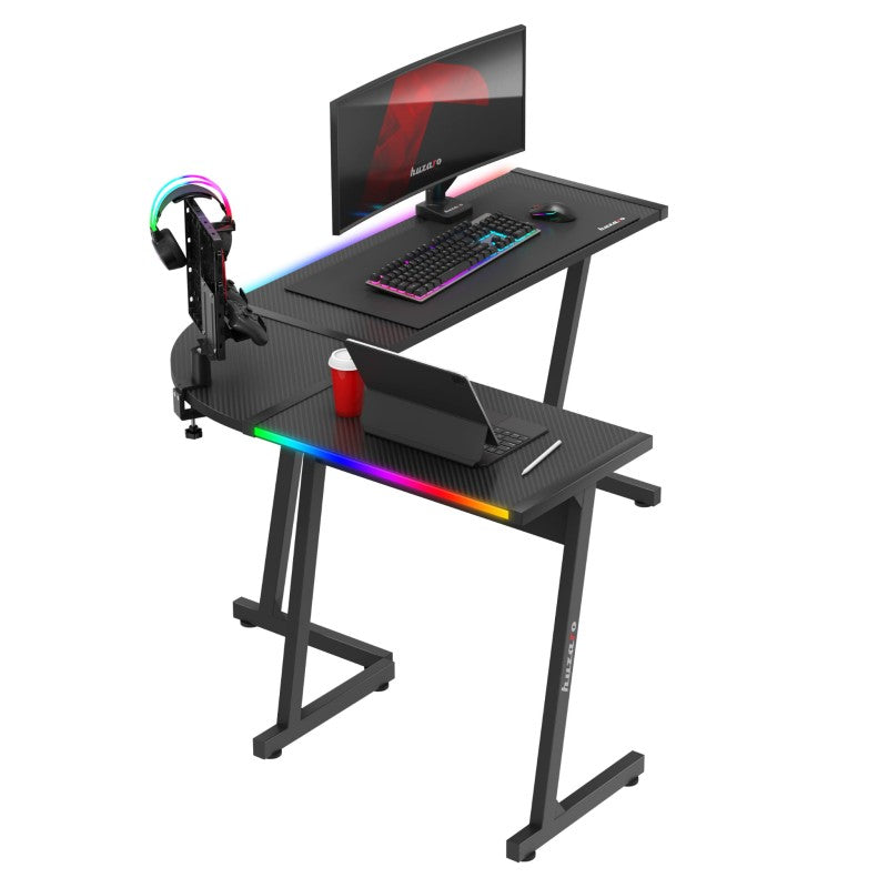 Huzaro Hero 6.0 RGB Black 147 cm kutni gaming stol - slika 5