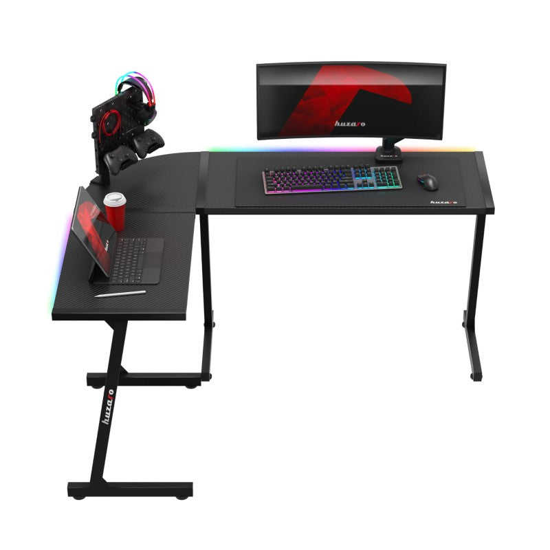 Huzaro Hero 6.0 RGB Black 147 cm kutni gaming stol - slika 9