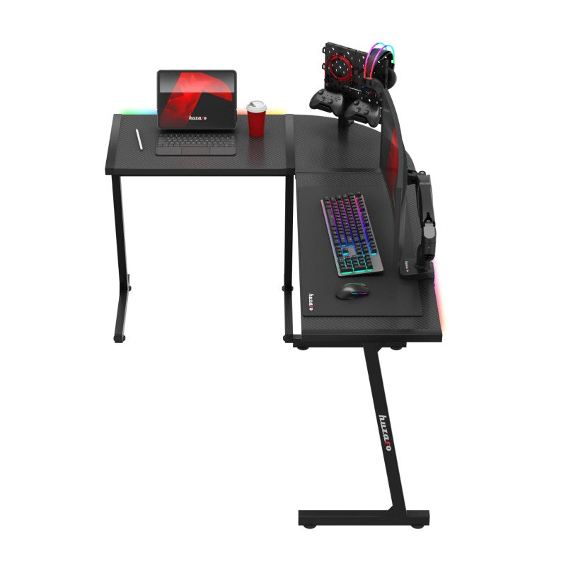 Huzaro Hero 6.0 RGB Black 147 cm kutni gaming stol - slika 12