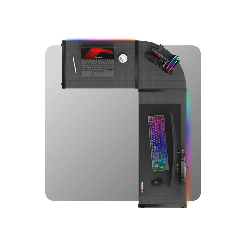 Huzaro Hero 6.0 RGB Black 147 cm kutni gaming stol - slika 15