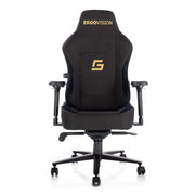 Proizvod je ergonomska gaming stolica, točnije model Ergovision. Stolica se odlikuje elegantnim dizajnom s visokim naslonom za leđa, podesivim naslonima za ruke i čvrstim postoljem s kotačićima za mobilnost. Uglavnom je crne boje sa zlatnim detaljima, a na naslonu za glavu ističe se logotip Ergovision.