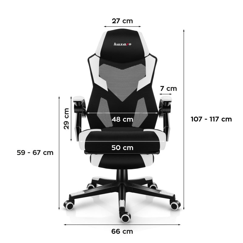 Gaming stolica Huzaro Combat 3.1 White - slika 10