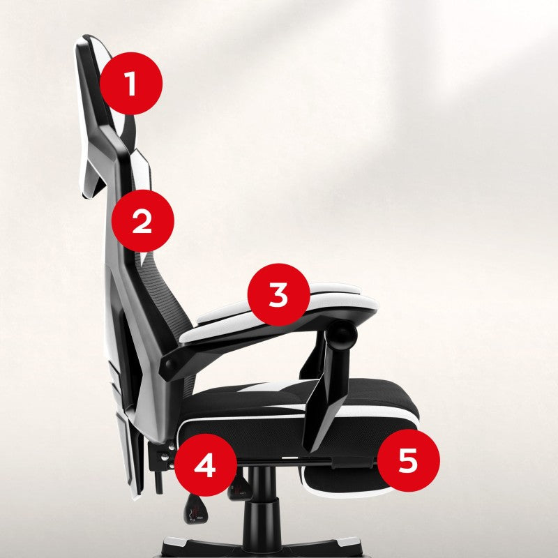 Huzaro Combat 3.1 White gaming stolica - slika 18