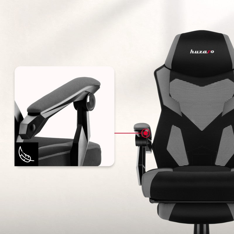 Gaming stolica Huzaro Combat 3.1 Grey - slika 6