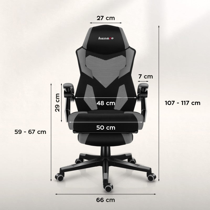 Gaming stolica Huzaro Combat 3.1 Grey - slika 7
