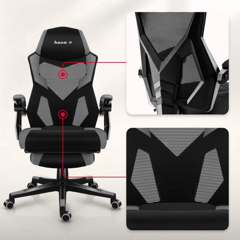 Gaming stolica Huzaro Combat 3.1 Grey - slika 13