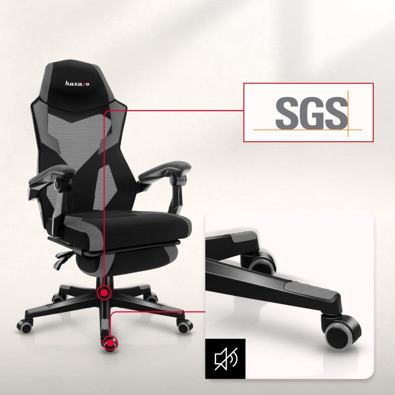 Gaming stolica Huzaro Combat 3.1 Grey - slika 14