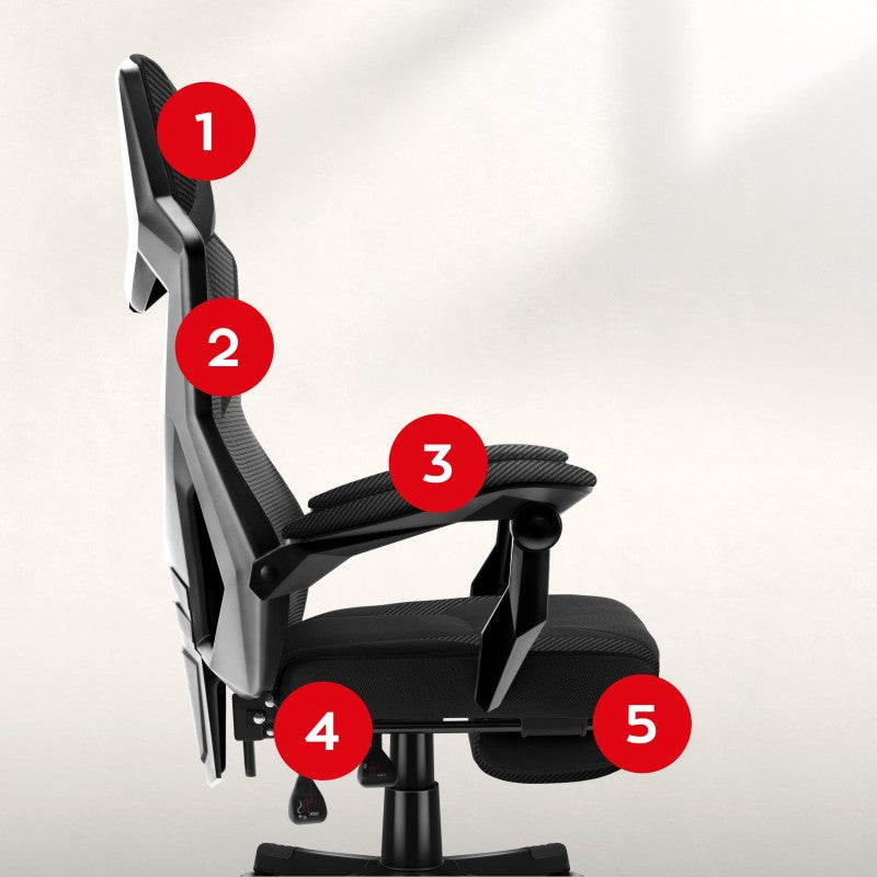Huzaro Combat 3.1 Carbon gaming stolica - slika 13