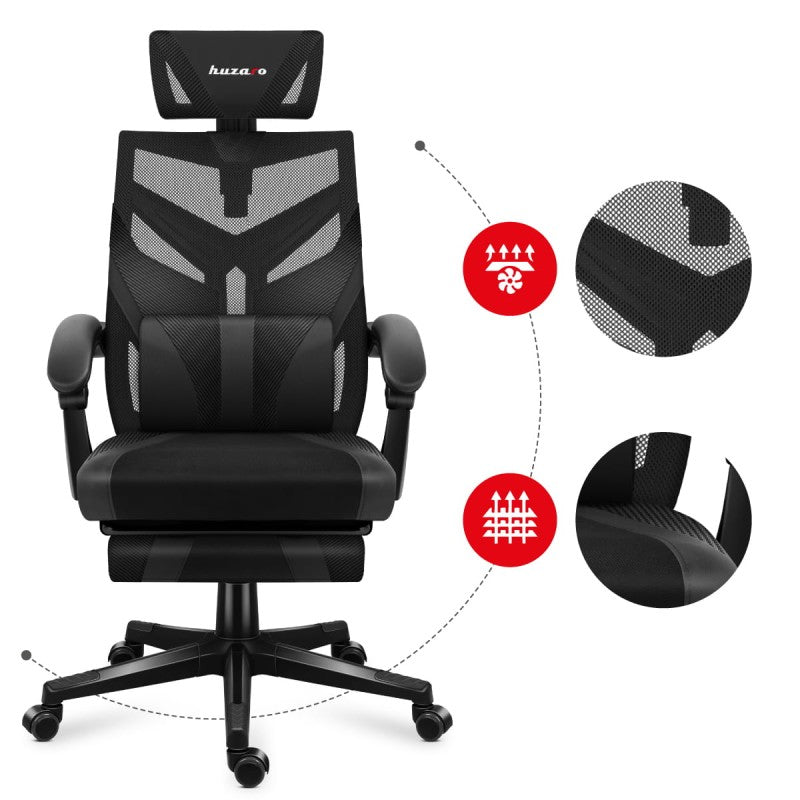 Huzaro Combat 5.0 gaming stolica Black - slika 14