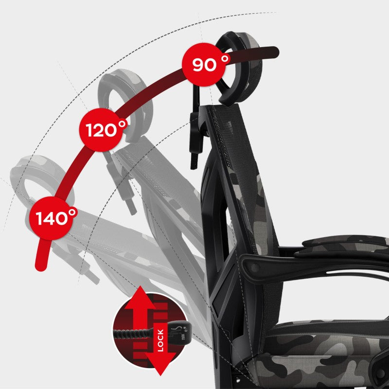 Huzaro Combat 5.0 Camo gaming stolica - slika 3