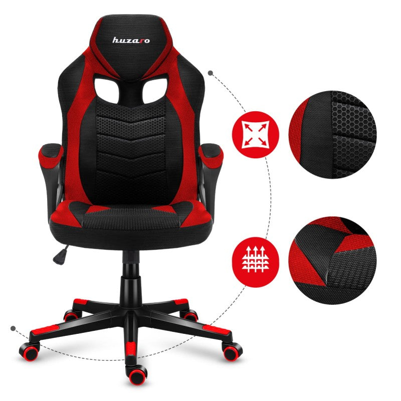 Gaming stolica Huzaro Force 2.5 Red Mesh - slika 9
