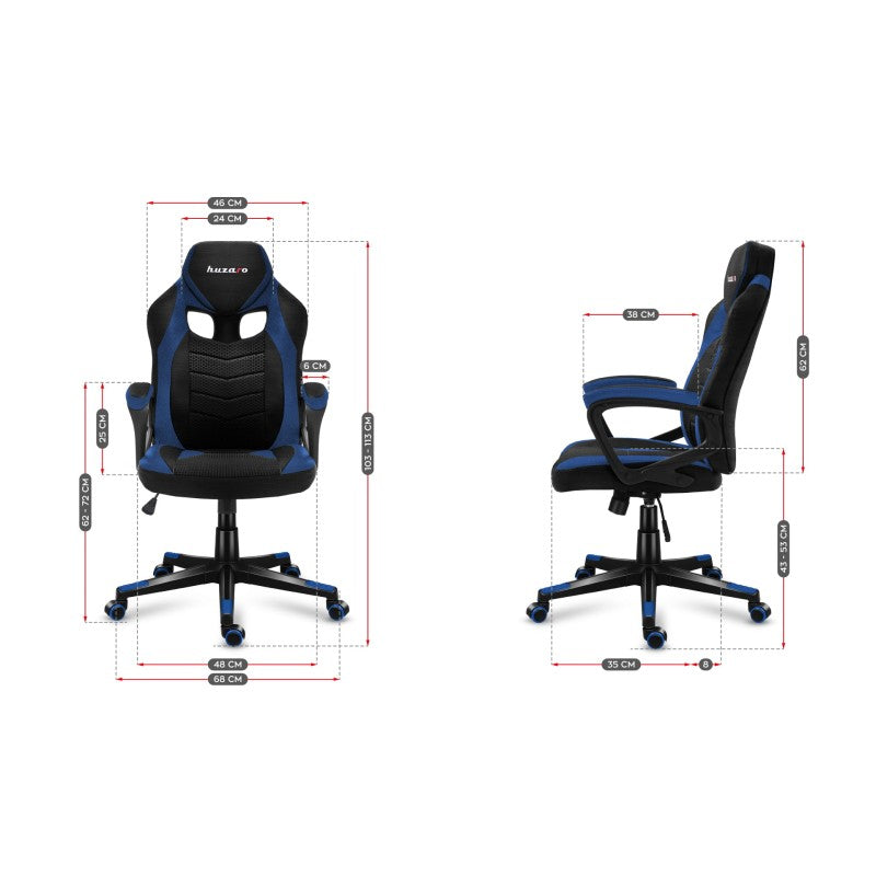 Gaming stolica Huzaro Force 2.5 Blue Mesh - slika 15
