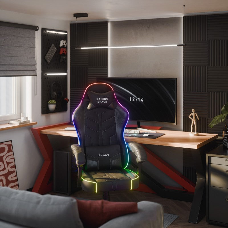 Gaming stolica Huzaro Force 2.7 RGB Black velour - slika 3