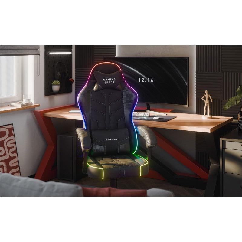 Gaming stolica Huzaro Force 2.7 RGB Black velour - slika 12