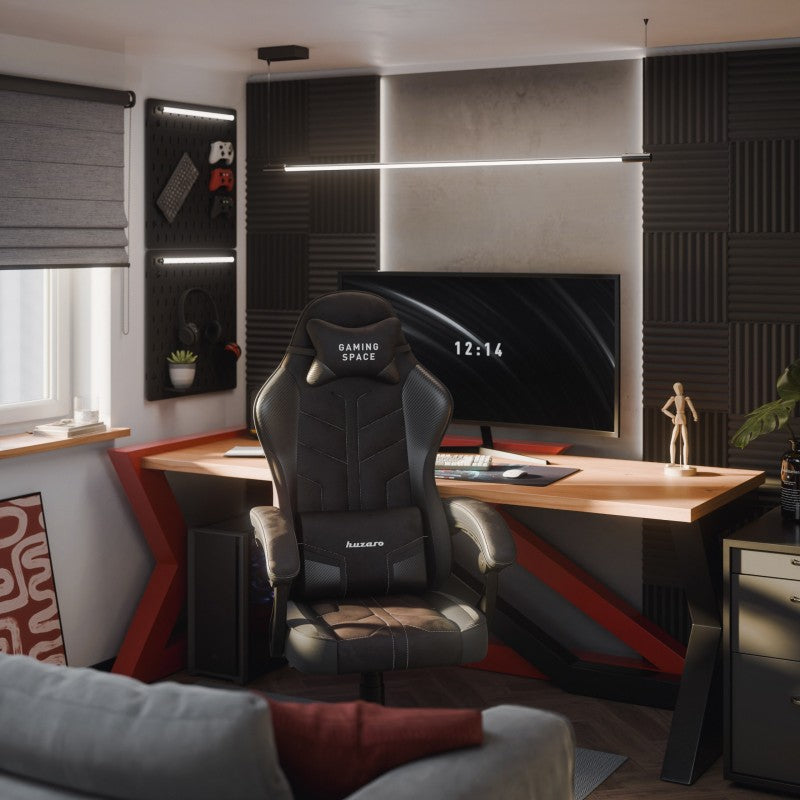Gaming stolica Huzaro Force 2.7 Black Carbon velour - slika 3