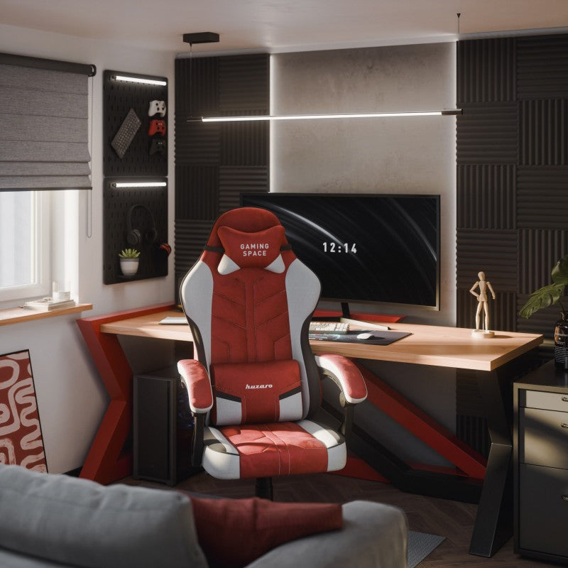 Huzaro Force 2.7 Red velur gaming stolica - slika 3
