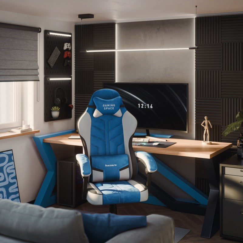 Gaming stolica Huzaro Force 2.7 Blue velour - slika 3