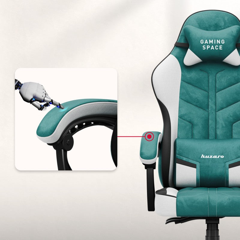 Huzaro baršunasta gaming stolica Force 2.7 Green - slika 2
