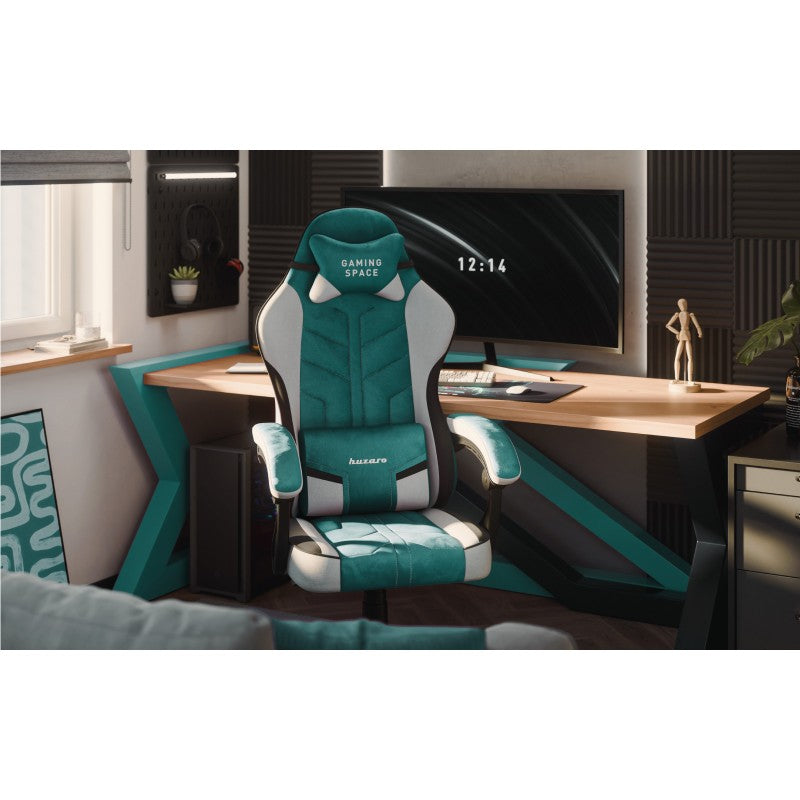 Huzaro baršunasta gaming stolica Force 2.7 Green - slika 3