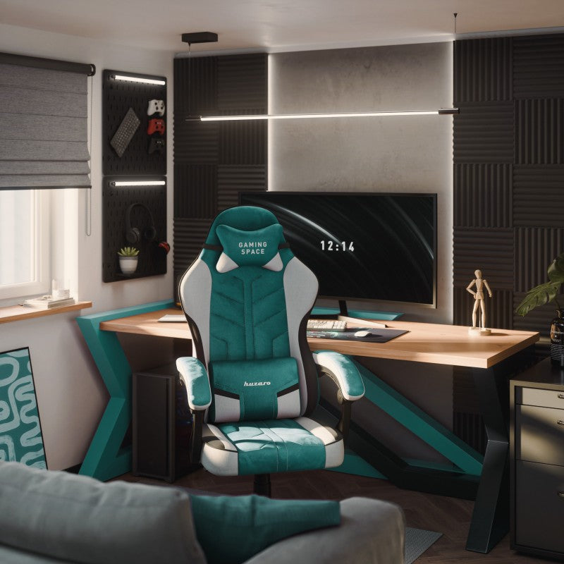 Huzaro baršunasta gaming stolica Force 2.7 Green - slika 4