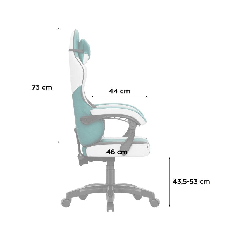 Huzaro baršunasta gaming stolica Force 2.7 Green - slika 13