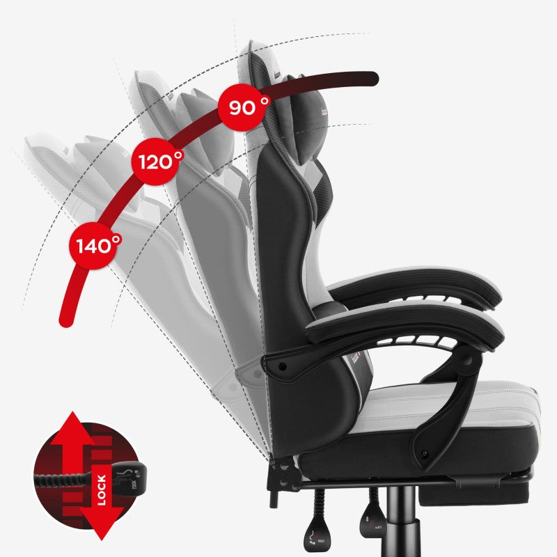 Huzaro Force 3.7 Grey gaming stolica - slika 3