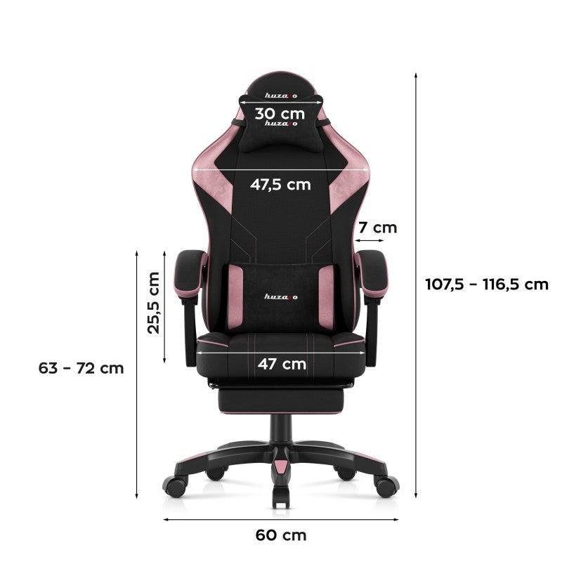 Huzaro Force 3.7 Pink gaming stolica - slika 10