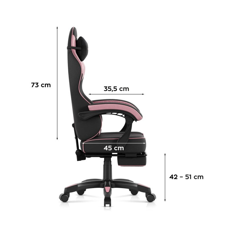 Huzaro Force 3.7 Pink gaming stolica - slika 12