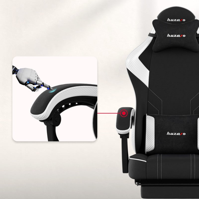 Gaming stolica Huzaro Force 3.7 White Carbon - slika 14