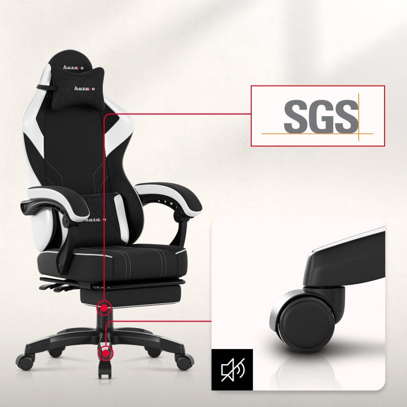 Gaming stolica Huzaro Force 3.7 White Carbon - slika 17