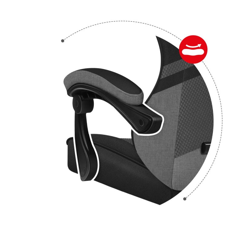 Huzaro Force 4.4 Grey Mesh gaming stolica - slika 8