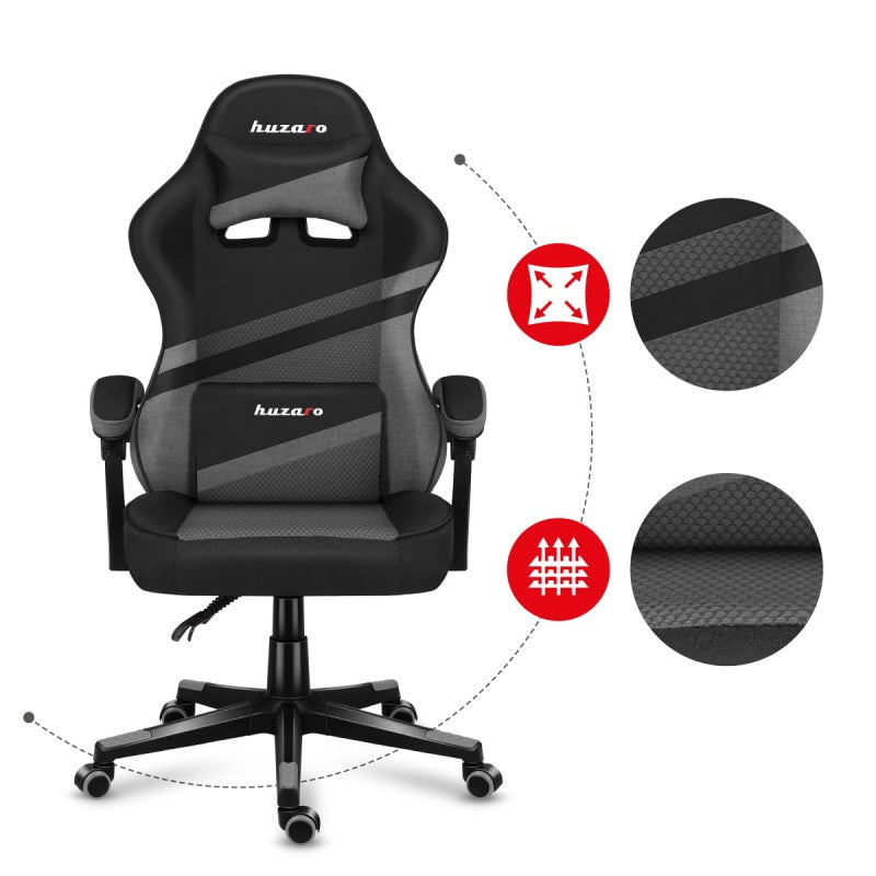 Huzaro Force 4.4 Grey Mesh gaming stolica - slika 10
