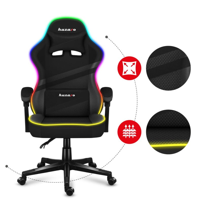 Huzaro Force 4.4 RGB Black gaming stolica - slika 13