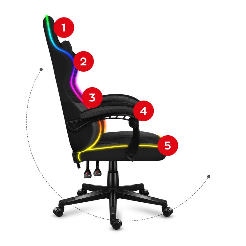 Huzaro Force 4.4 RGB Black gaming stolica - slika 15