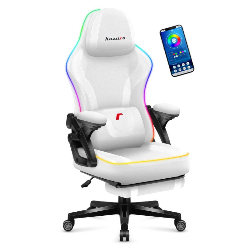 Huzaro Force 4.6 RGB White Mesh gaming stolica - slika 1