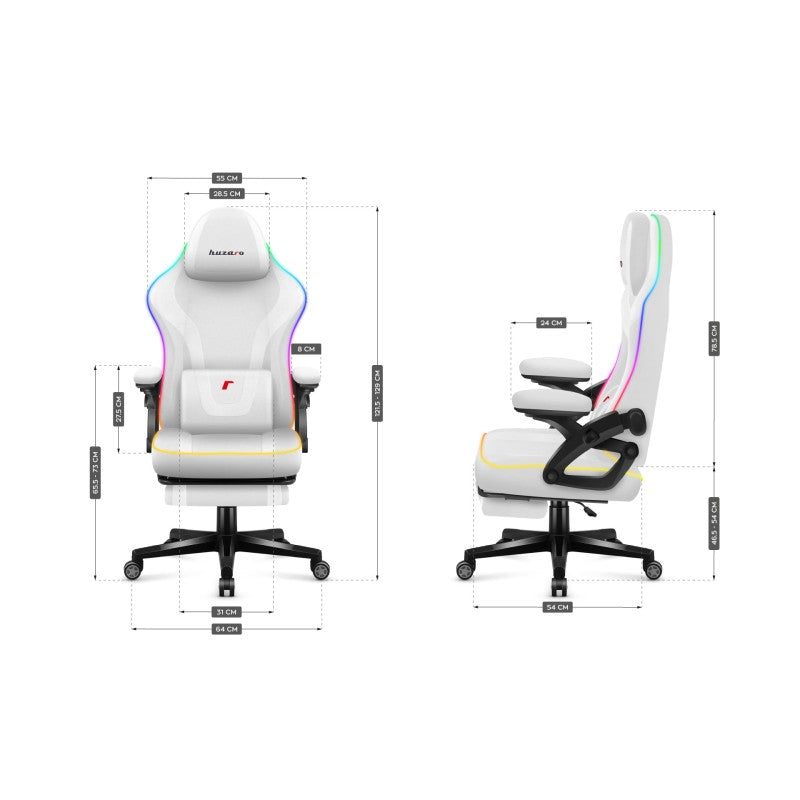 Huzaro Force 4.6 RGB White Mesh gaming stolica - slika 13