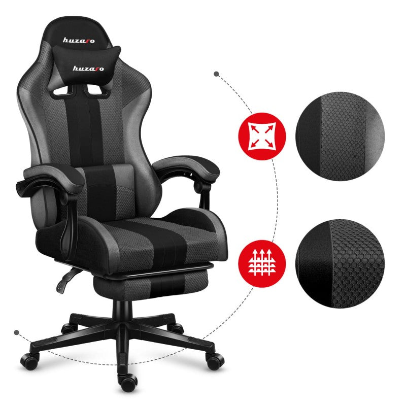 Huzaro Force 4.7 Grey Mesh Gaming stolica - slika 20