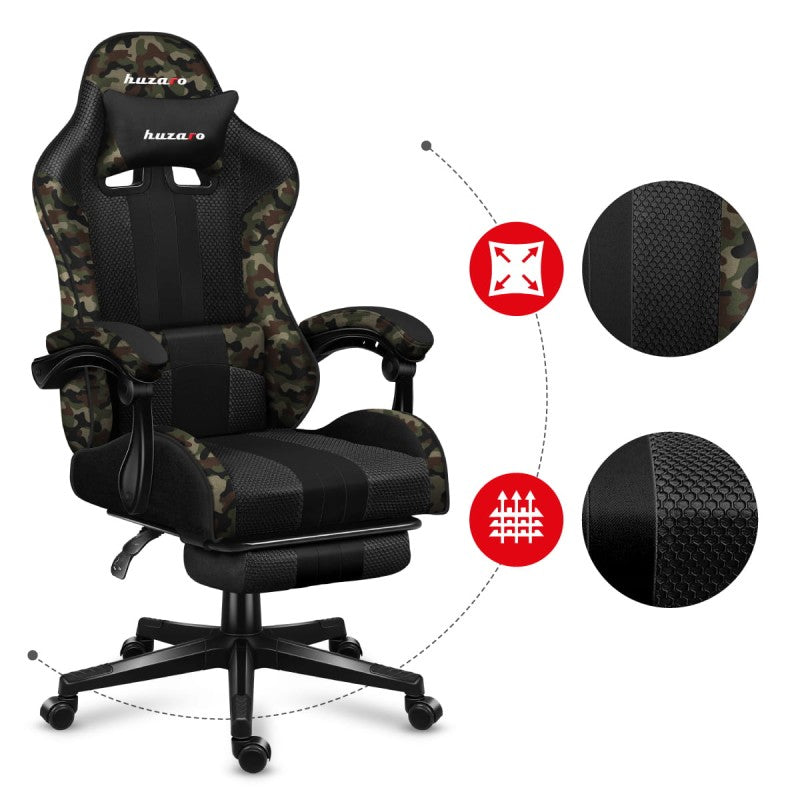 Huzaro Force 4.7 Camo Mesh Gaming stolica - slika 15