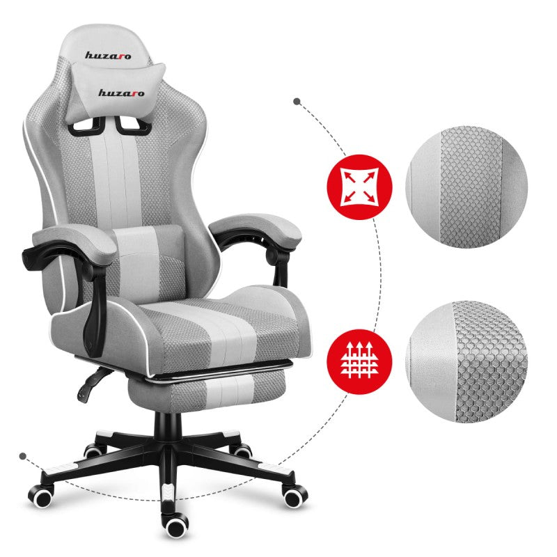 Gaming stolica Huzaro Force 4.7 White Mesh - slika 13