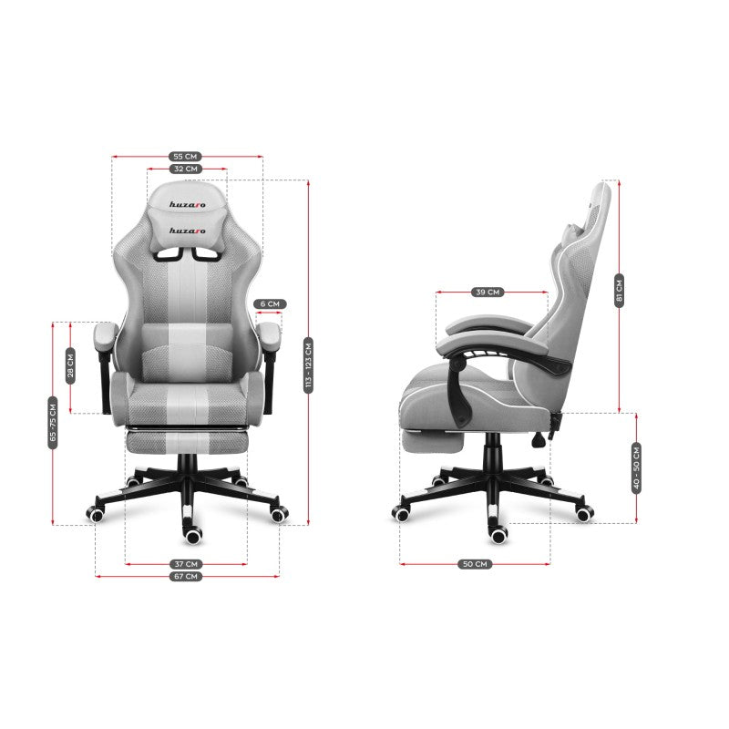 Gaming stolica Huzaro Force 4.7 White Mesh - slika 19