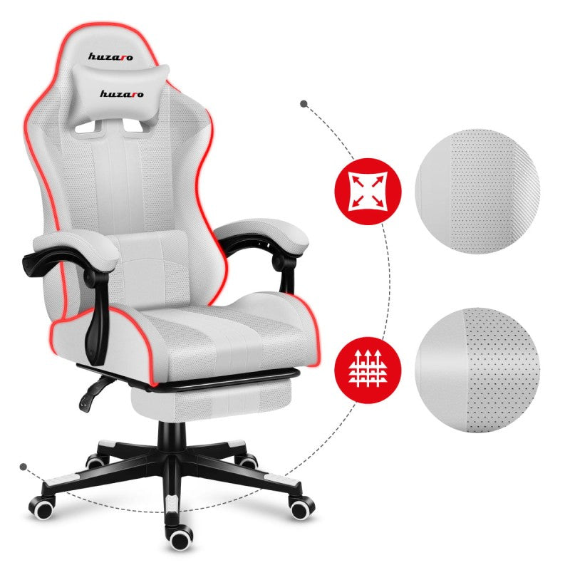 Gaming stolica Huzaro Force 4.7 RGB White - slika 16
