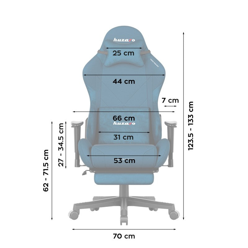 Gaming stolica Huzaro Force 5.7 Blue - slika 12