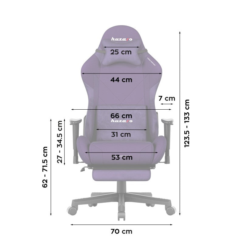 Huzaro Gaming stolica Force 5.7 Purple - slika 11