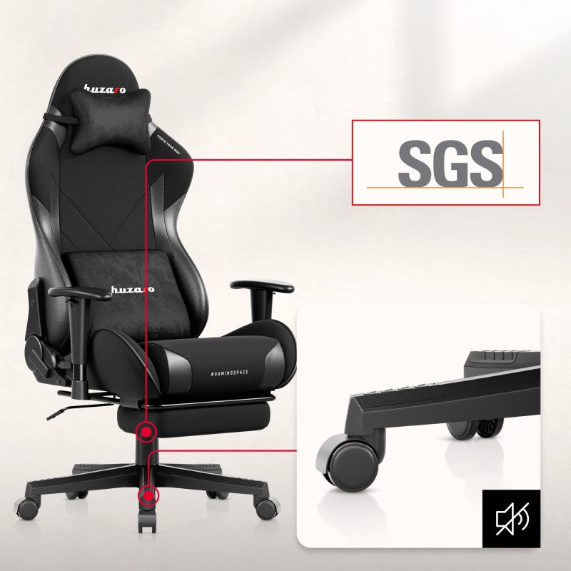 Huzaro Force 5.7 Black carbon gaming stolica - slika 6