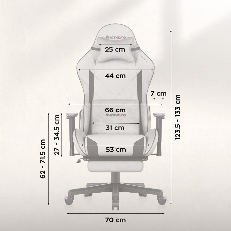 Huzaro Force 5.7 Grey gaming stolica - slika 13