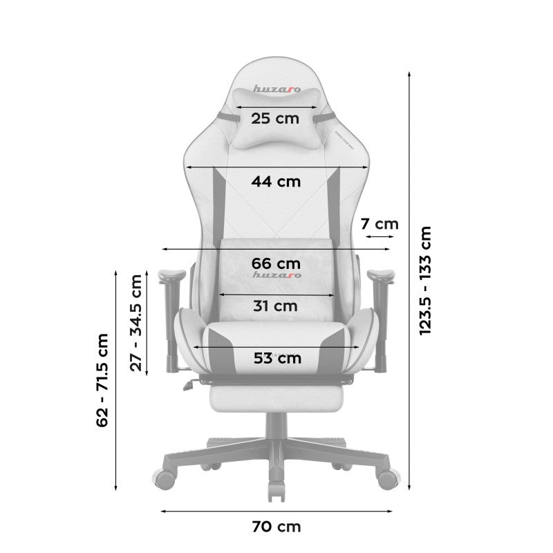 Huzaro Force 5.7 Grey gaming stolica - slika 14
