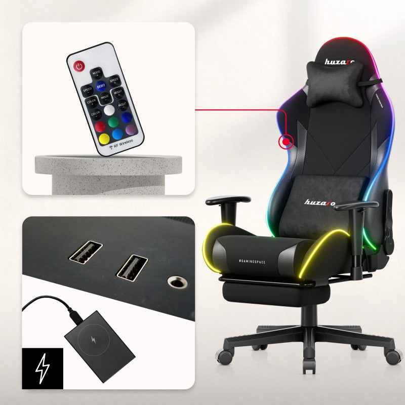 Huzaro Force 5.7 RGB Black gaming stolica - slika 4