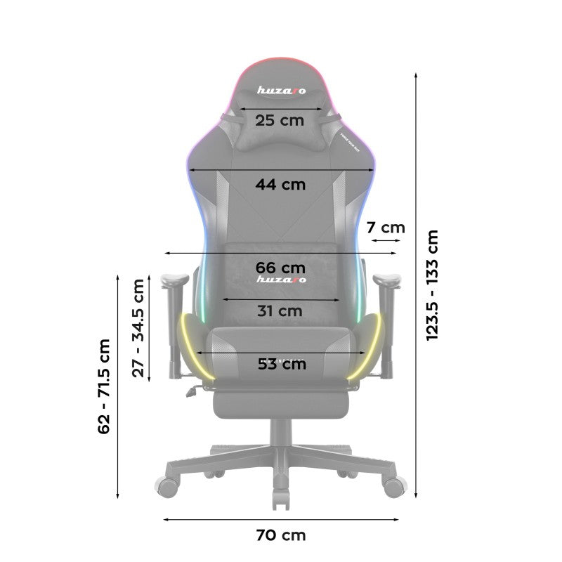 Huzaro Force 5.7 RGB Black gaming stolica - slika 15