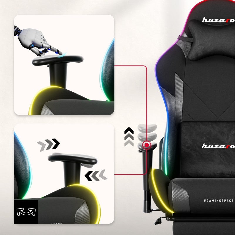 Huzaro Force 5.7 RGB Black gaming stolica - slika 18