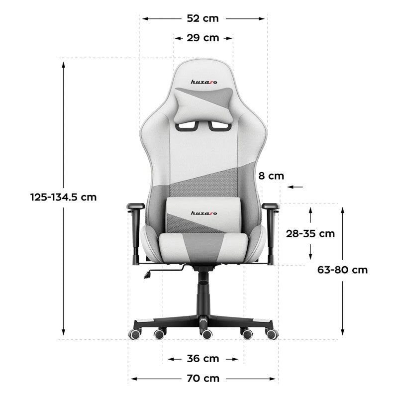 Force 6.2 White Mesh gaming stolica